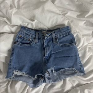 Levi's Light Blue Jean Shorts